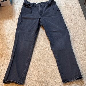 Abercrombie & Fitch Women's ultra High Rise straight leg Jeans